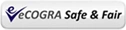 eCOGRA safe gaming logo with shield.
