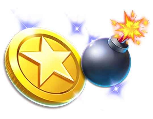 Mines instant win casino game character for promotional game artwork