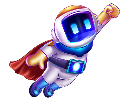 Spaceman instant win game character for promotional casino game artwork