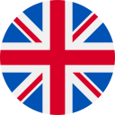 English flag icon for English language selection in navigation menu